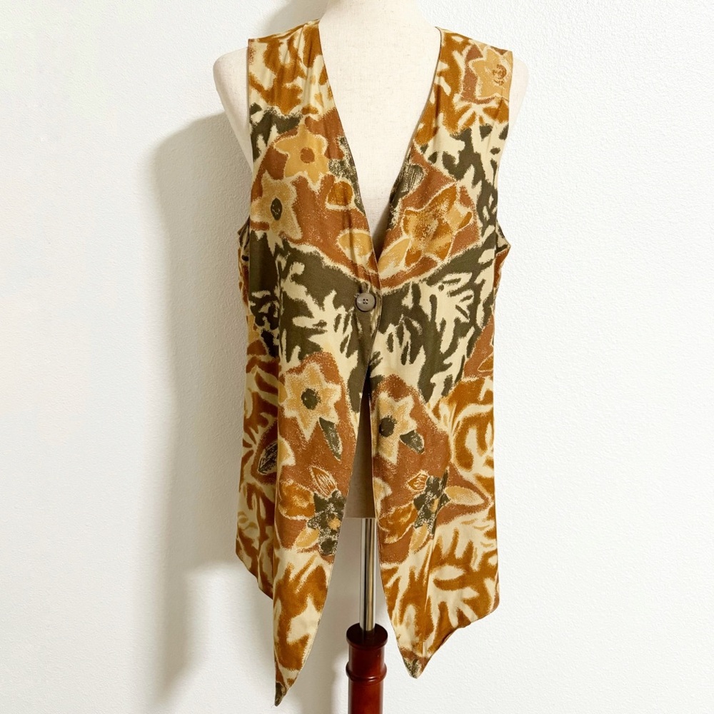 Vintage 90s French Connection Floral Vest